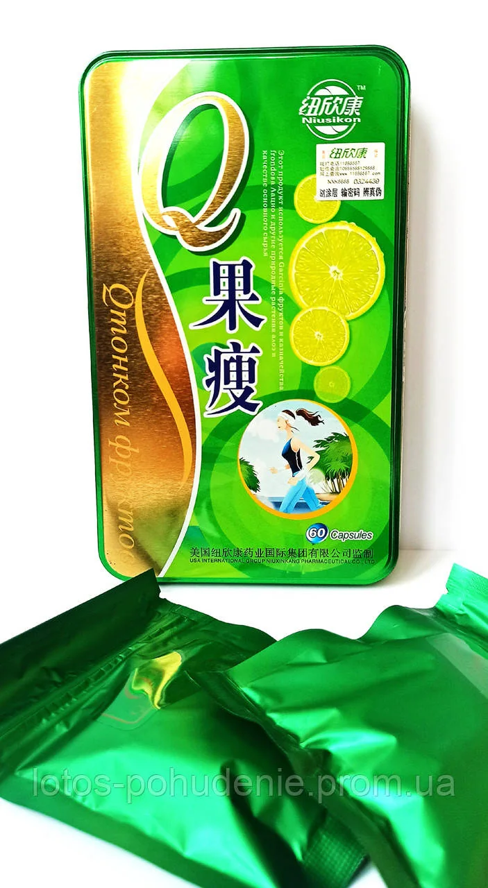 Капсули для схуднення ТОНКИЙ ФРУКТ Q 350mg №60